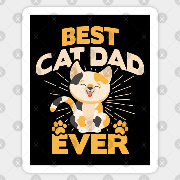 BEST CAT DAD EVER Sticker by VERXION